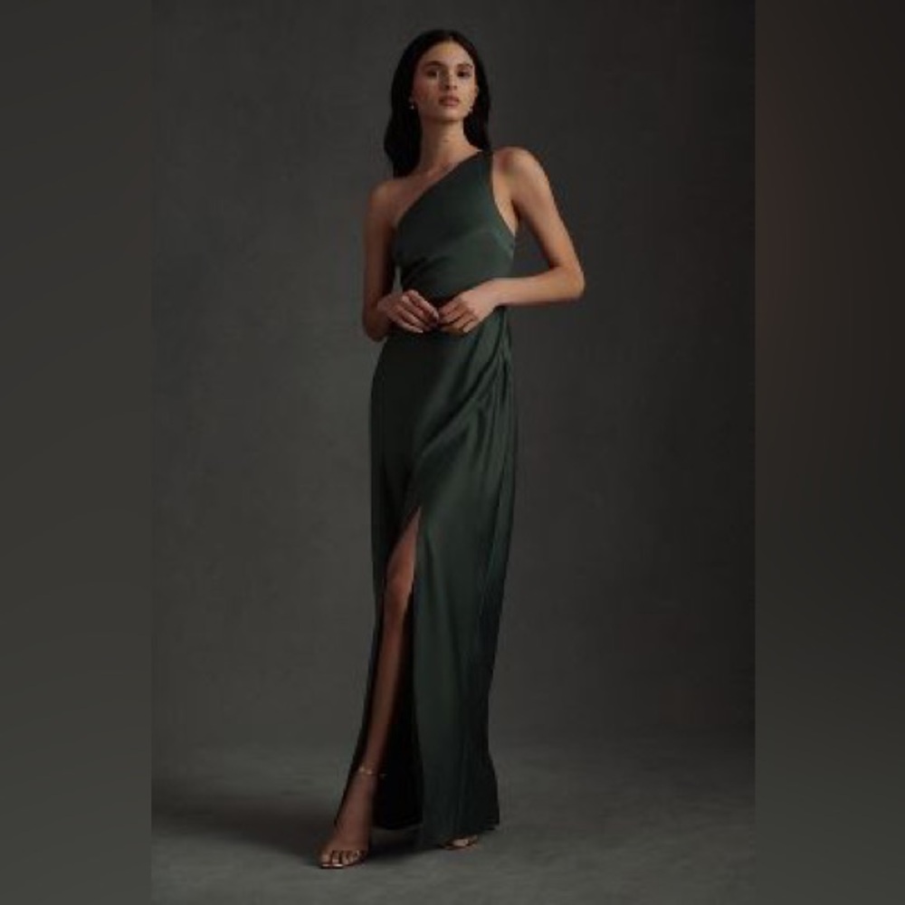 BHLDN DYLAN SATIN CHARMEUSE DRESS